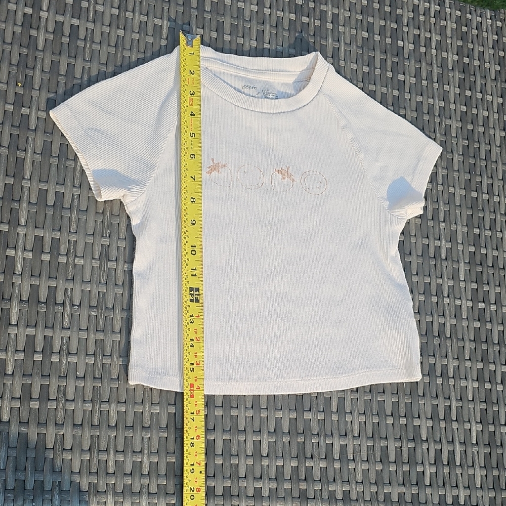 Off White Kids Cropped Tee